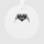 Tot de dood - Skelet Hand Hart Ornament (voorkant)