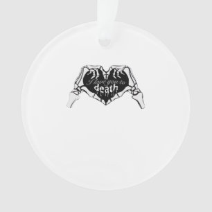 Tot de dood - Skelet Hand Hart Ornament