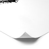 Tot de dood - Skelet Hand Hart Poster (Hoek)