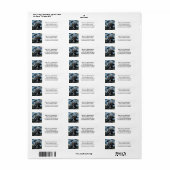 Tot de Dood Skelet Van Gogh Gotische Bruiloft  Etiket (Full Sheet)