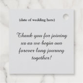 "Tot de dood" thematische kunst Bedankjes Labels (Achterkant)