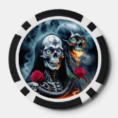 Tot de dood, voorbij voor altijd. poker chips (Achterkant)
