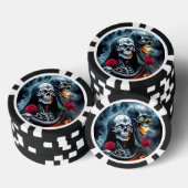Tot de dood, voorbij voor altijd. poker chips (Opstapeling)