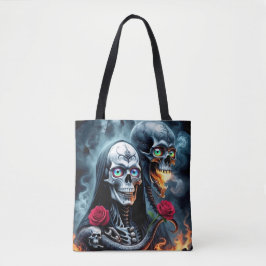Tot de dood, voorbij voor altijd. tote bag
