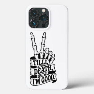 Tot de dood vrede hand skelet  Case-Mate iPhone case