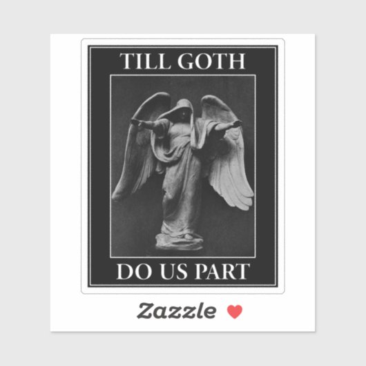 Tot de Gothic ons scheidt Sticker (Vel)