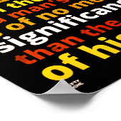 "TOT DE KLEUR VAN DE HUID VAN EEN MAN..." POSTER (Hoek)