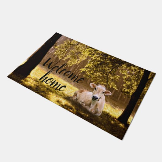 Tot de koeien thuiskomen deurmat (Schuin)