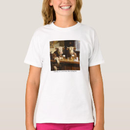 Tot de koeien thuiskomen, doen ze dit. t-shirt