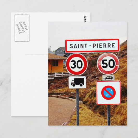 tot de limiet briefkaart (Voorkant / Achterkant)