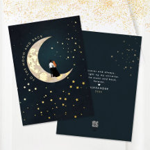 Tot de maan en terug Liefdescitaat Sterren Hemel