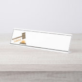 Tot de rechter bureau naambordje (Voorkant)