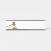 Tot de rechter bureau naambordje (Voorkant)