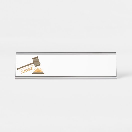 Tot de rechter bureau naambordje (Voorkant)