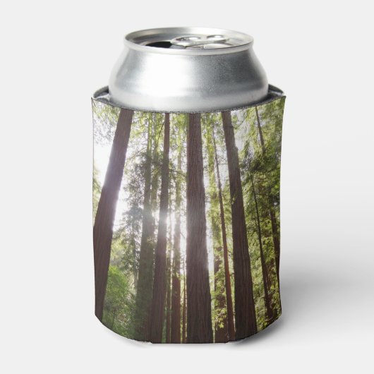 Tot de rode bomen in de ochtend blikjeskoeler (Blikje Voorkant)