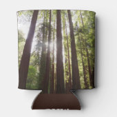 Tot de rode bomen in de ochtend blikjeskoeler (Achterkant)