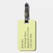 Tot de sequoia's in de ochtend bagagelabel (Achterkant verticaal)