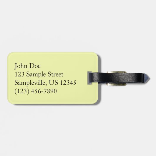 Tot de sequoia's in de ochtend bagagelabel (Achterkant horizontaal)