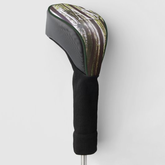 Tot de sequoia's in de ochtend golfheadcover (Schuin)