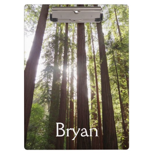 Tot de sequoia's in de ochtend klembord (Voorkant)