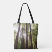 Tot de sequoia's in de ochtend tote bag (Achterkant)