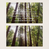 Tot de sequoia's in de ochtend visitekaartje (Voorkant /achterkant)