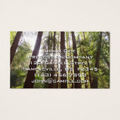 Tot de sequoia's in de ochtend visitekaartje (Voorkant)