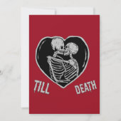 Tot Deah Emo Goth Valentijnsdag Feestdagenkaart (Voorkant)