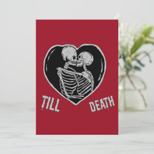 Tot Deah Emo Goth Valentijnsdag Feestdagenkaart