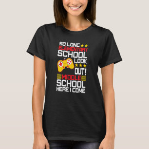 Tot elementaire school opgelet middelbare school H T-shirt