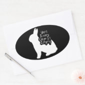 Tot elke kooi leeg is (ALF) Ovale Sticker (Envelop)