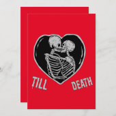 Tot Emo Goth Valentijnsdag Feestdagenkaart (Voorkant / Achterkant)