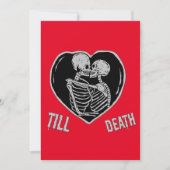 Tot Emo Goth Valentijnsdag het Ons Dood Feestdagenkaart (Voorkant)