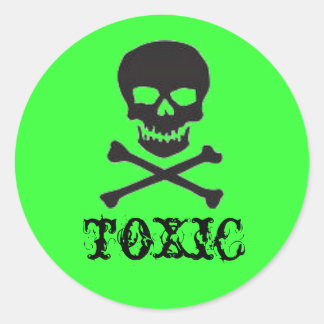 tot en met ronde sticker