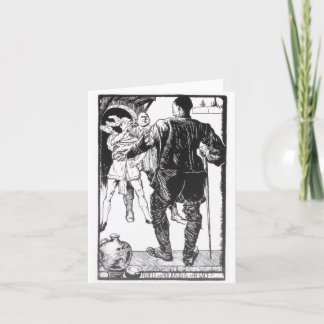 Tot Eulenspiegel Notecard Kaart