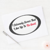 Tot Geen goede ovaal ticker Ovale Sticker (Envelop)