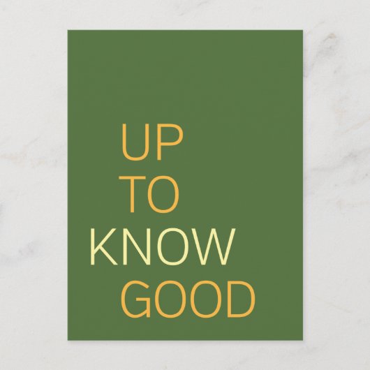 Tot goed weten briefkaart (Voorkant)