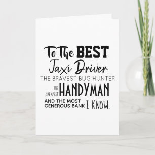 "Tot het beste" - Happy Vaderdag Card - grappig Kaart