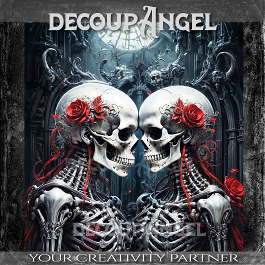 Tot het einde - Decoupage - Tissuepapier