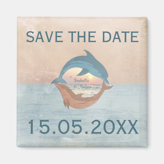 Tot het einde van de tijd Bruiloft Save the Date Magneet (Voorkant)