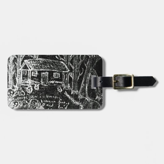 tot het gelukkige einde of het gebroken hart bagagelabel (Voorkant horizontaal)