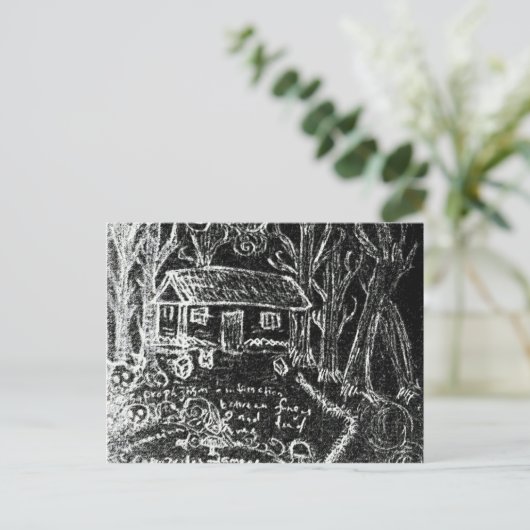 tot het gelukkige einde of het gebroken hart briefkaart (Staand voorkant)