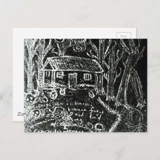 tot het gelukkige einde of het gebroken hart briefkaart (Voorkant / Achterkant)