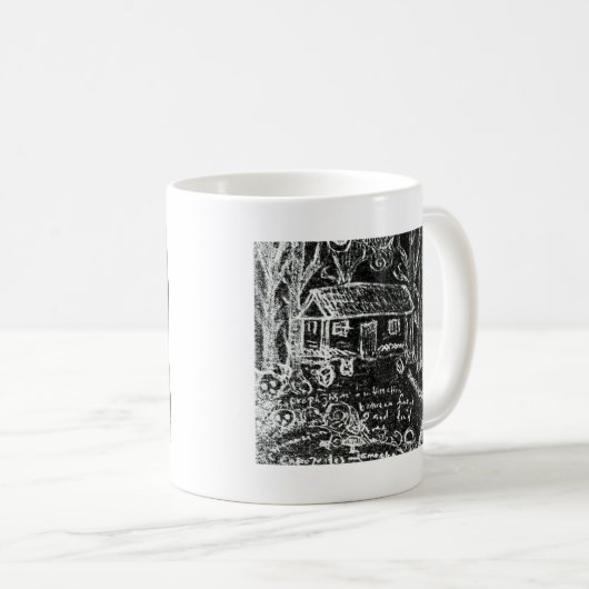 tot het gelukkige einde of het gebroken hart koffiemok (Voorkant rechts)