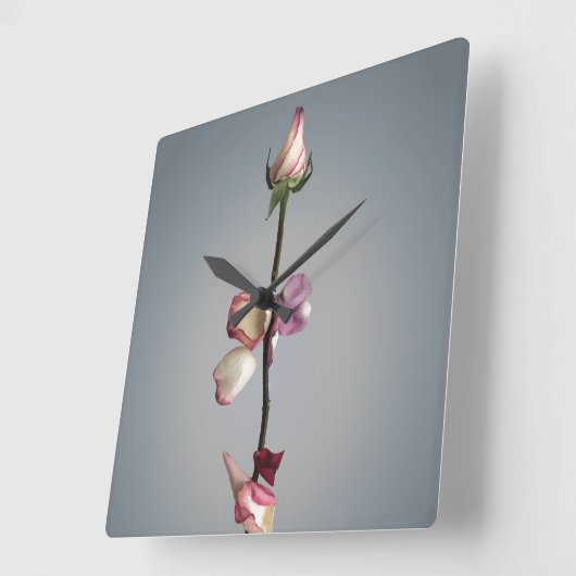 Tot het laatste blad... vierkante klok (Hoek)