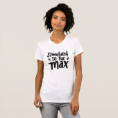 Tot het uiterste gestimuleerd Vette typografie T-shirt (Voorkant volledig)
