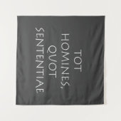 Tot homines quot sententiae wandkleed (Voorkant (horizontaal))