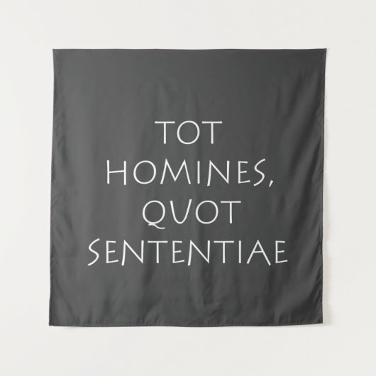 Tot homines quot sententiae wandkleed (Voorkant)