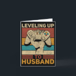 Tot Husband Retro Gamer T-shirt Bruidegom Bachelor Kaart<br><div class="desc">Tot Husband Retro Gamer T-shirt Bruidegom Bachelorfeest 1</div>