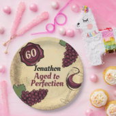 Tot in de perfectie verjaardagsfeest wijnproeverij papieren bordje (Feest)